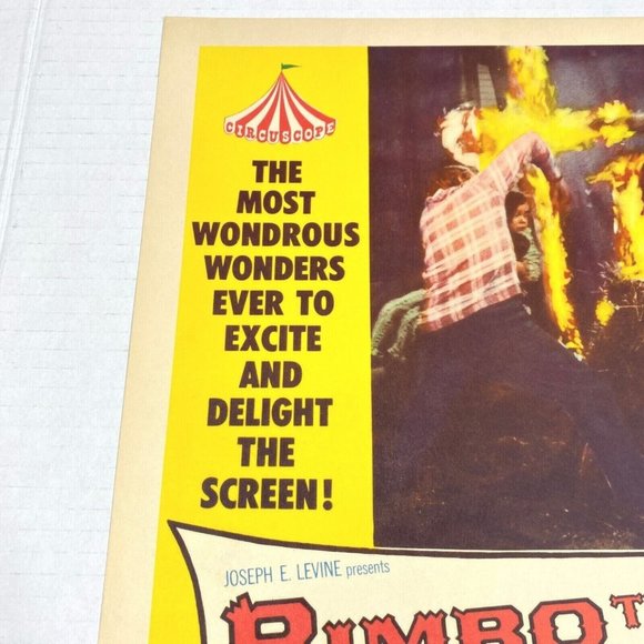 Set of 3 Bimbo the GREAT 1961 Warner Bros Lobby Card Movie Circus Claus Holm - Picture 8 of 12